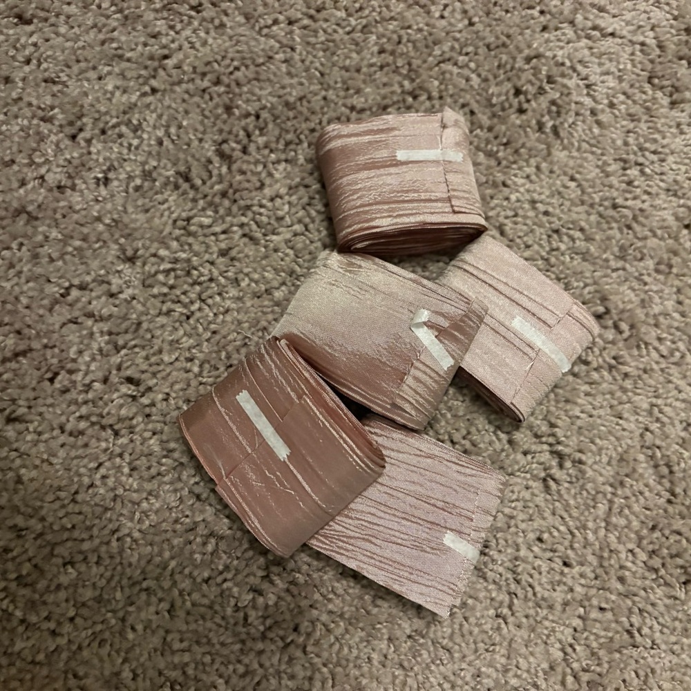 Textured Pink Fabric Rolls